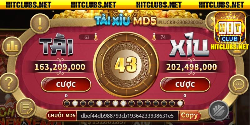 Luật chơi game tài xỉu md5 ở cổng game hit club